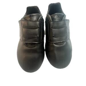 Brava Kids Black Soccer Cleats Hook & Loop Strap Size 10